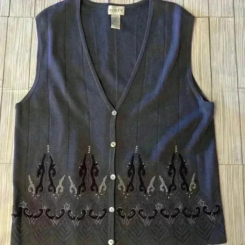Vintage wool blend  vest